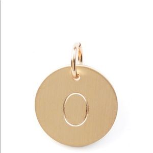 South Moon Under O Initial Disc Necklace Charm